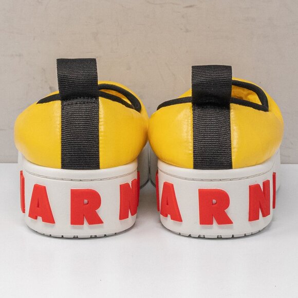 Marni Yellow Quilted Puffy Nylon Slip On Sneakers, Size 36 EU (6 US) - Picture 5 of 7